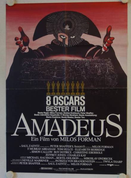 Amadeus originales deutsches Filmplakat
